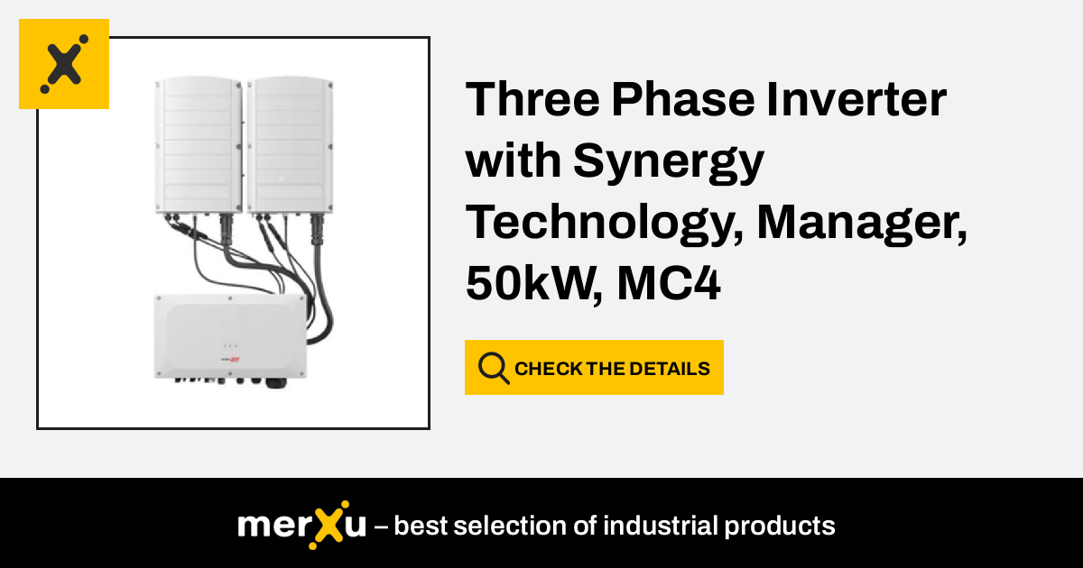 Solaredge Three Phase Inverter With Synergy Technology Manager Kw Mc Connectors Dc Spd