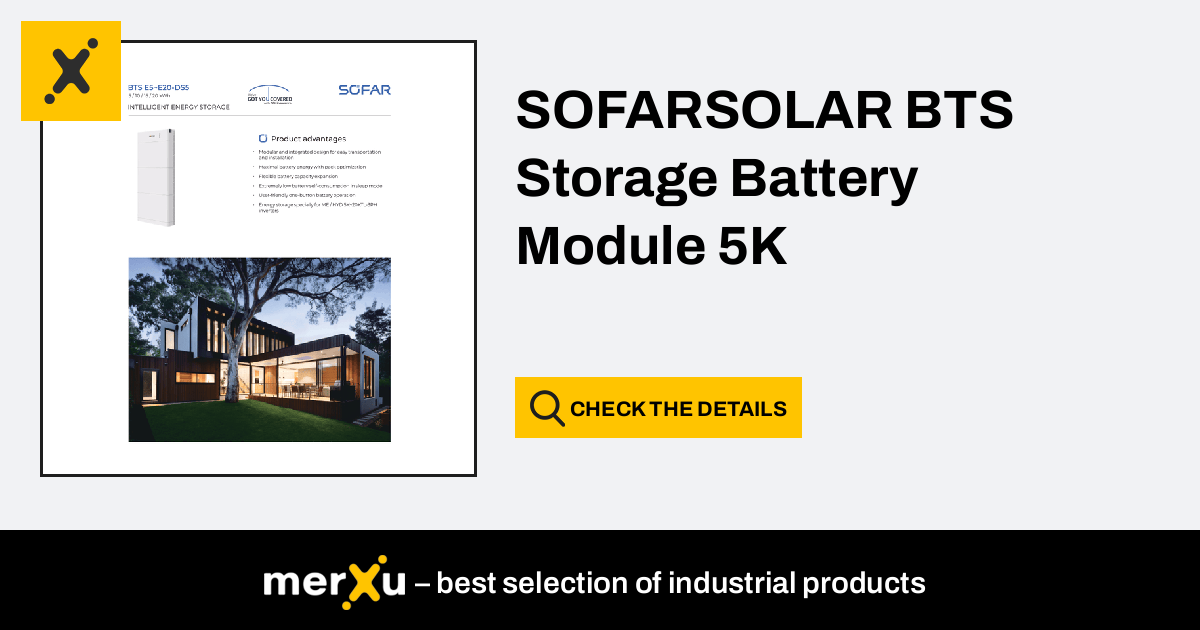 Sofar Solar SOFARSOLAR BTS Storage Battery Module 5K (BTS E5) - MerXu ...