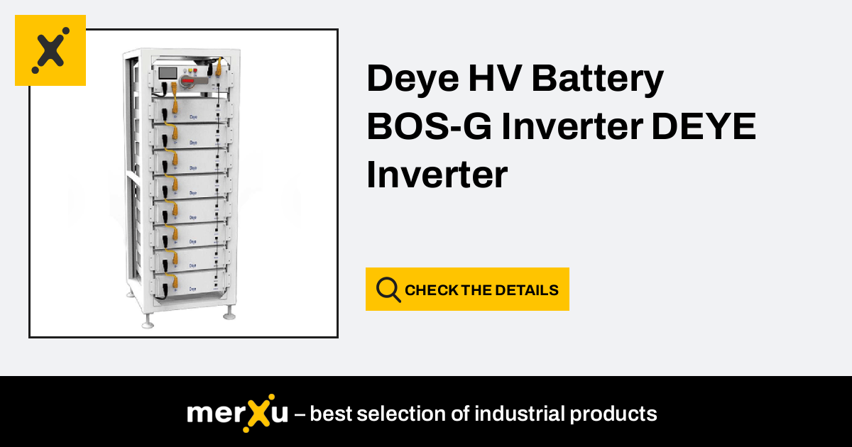 Deye Hv Battery Bos G Inverter Inverter Merxu Negotiate Prices