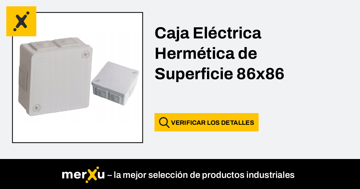 Caja Eléctrica Hermética de Superficie 86x86 - merXu - ¡Negocia precios!  ¡Compras al por mayor!
