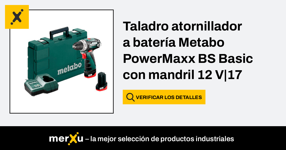 taladro Atornillador 10.8V Metabo Powermax BS Basic