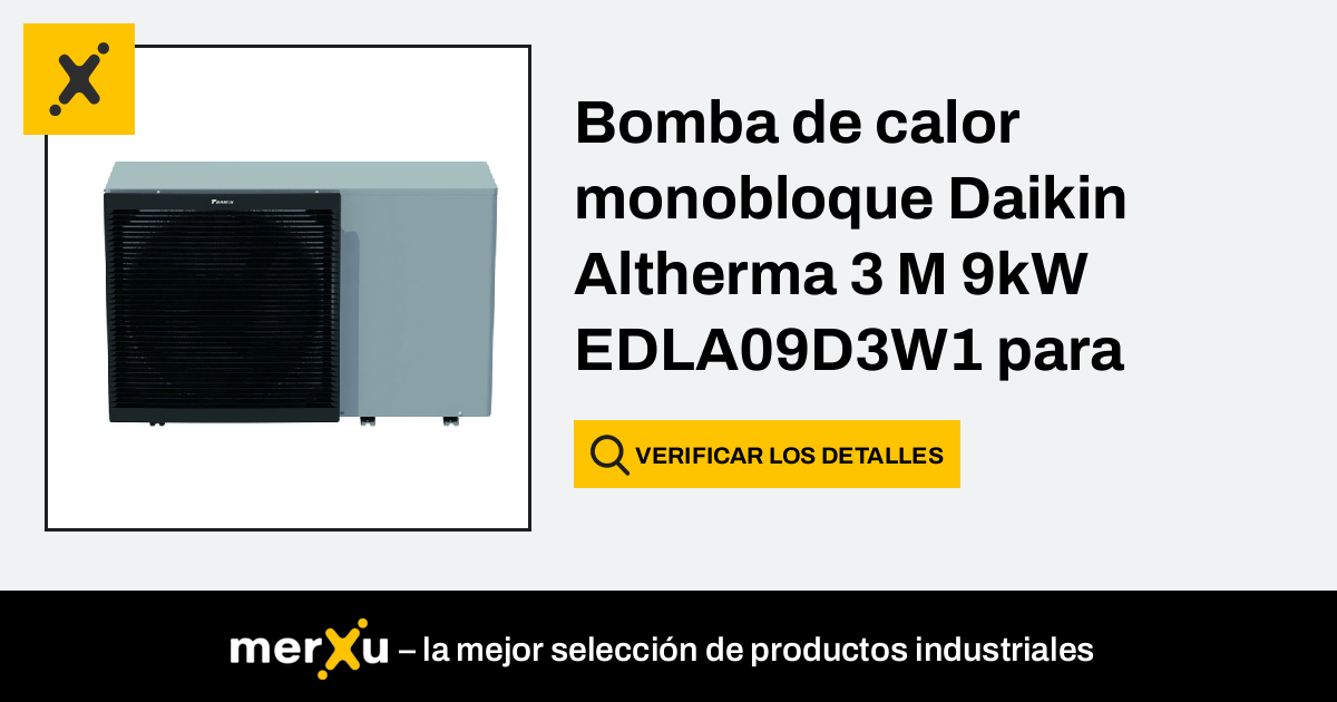 Bomba De Calor Monobloque Daikin Altherma 3 M 9kw Edla09d3w1 Para Calefacción Clase Energética 7705