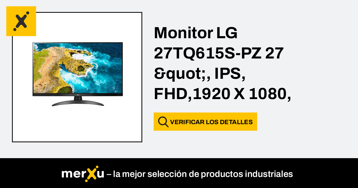 LG Monitor 27TQ615S-PZ 27 ", IPS, FHD,1920 X 1080, 16:9, 14