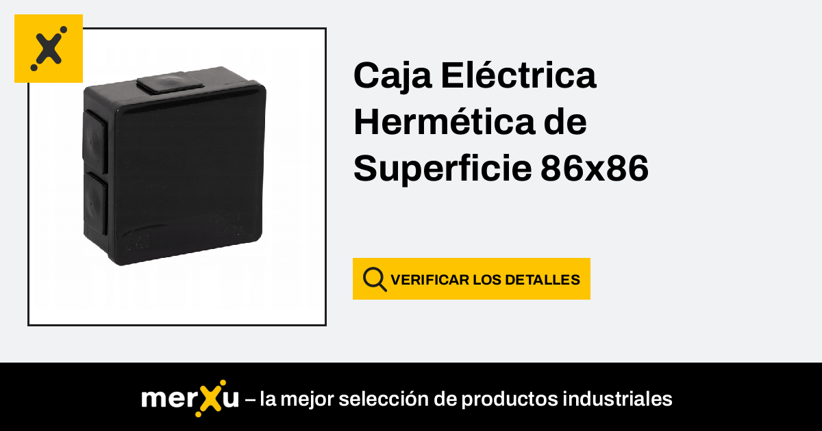 Caja Eléctrica Hermética de Superficie 86x86 - merXu - ¡Negocia