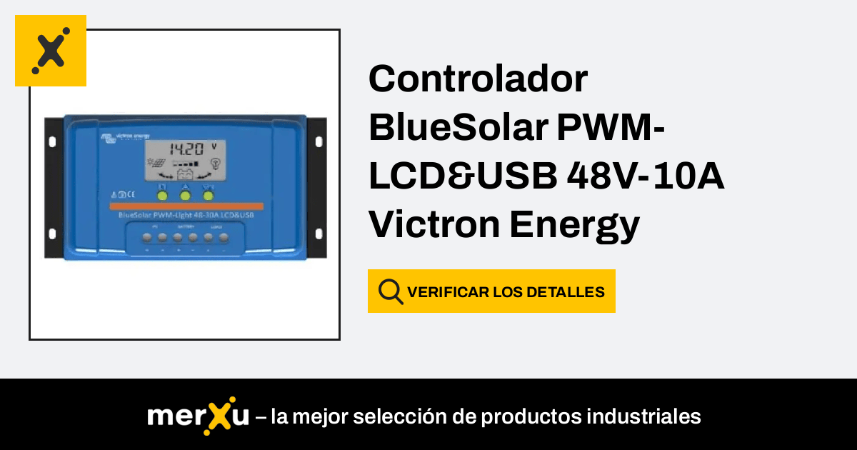 Victron Energy Controlador Bluesolar Pwm Lcd Usb V A Scc Merxu Negocia