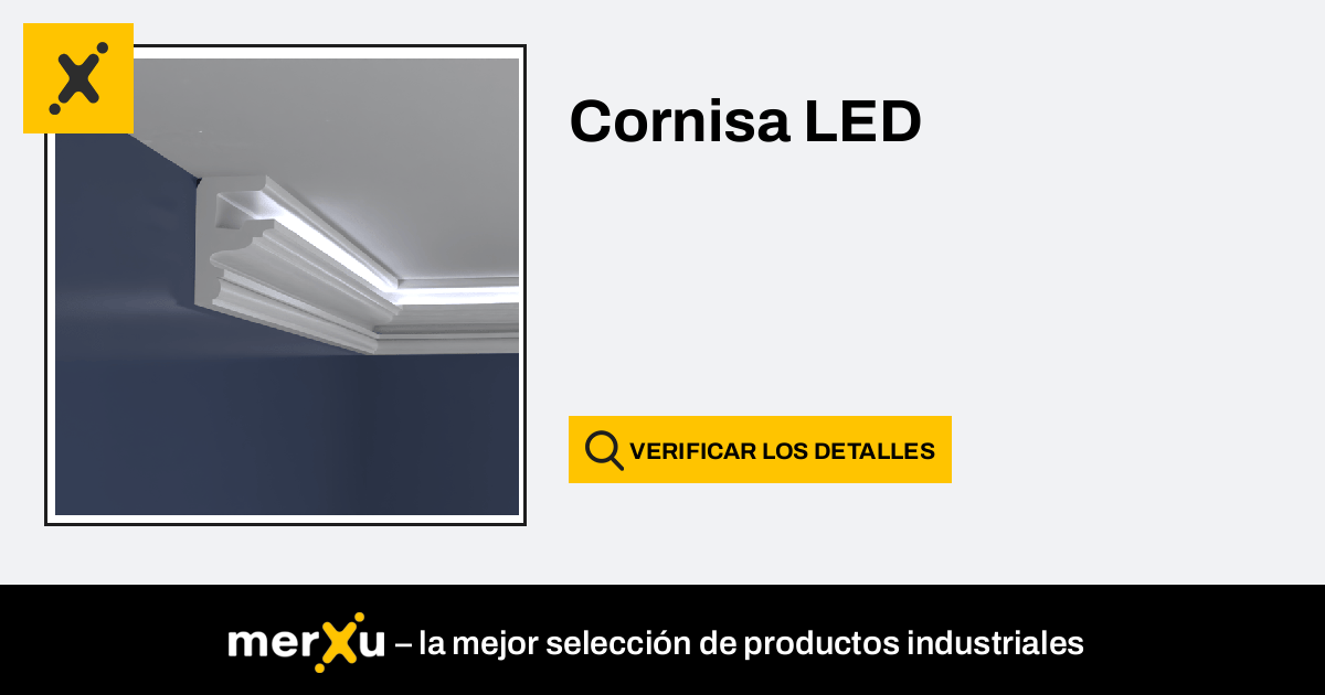 Cornisa Polilux ACL-005 Blanca para Led