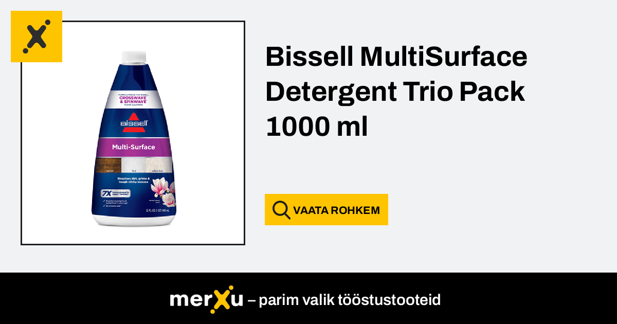 Bissell MultiSurface Detergent Trio Pack 1000 ml