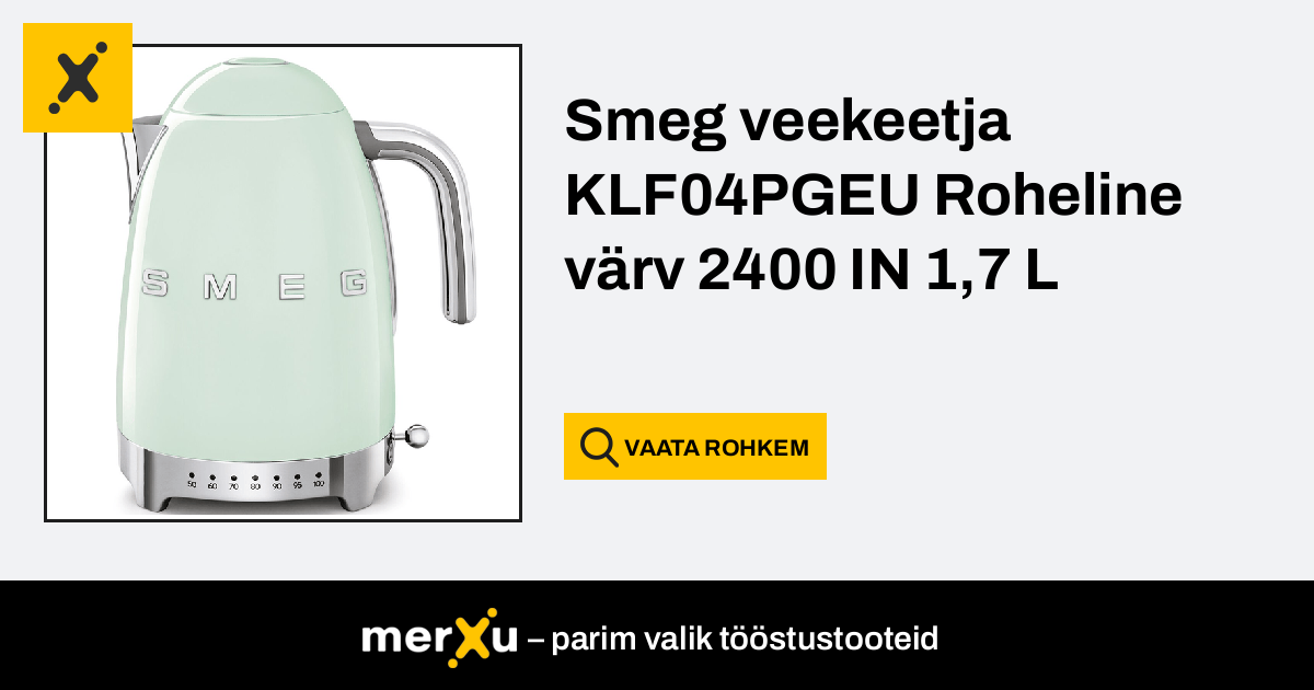 Kettle Smeg KLF04PGEU 2400W Green 1,7 L