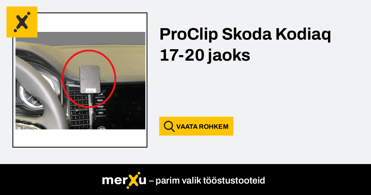 Brodit Ab ProClip Skoda Kodiaq 17-20 jaoks (5491-uniw) - merXu