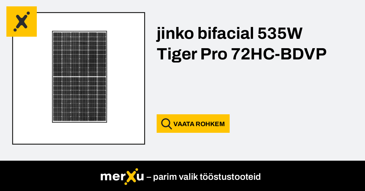 Jinkosolar Jinko Bifacial W Tiger Pro Hc Bdvp Merxu