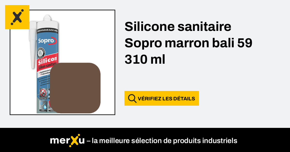 silicone marron 310 mL
