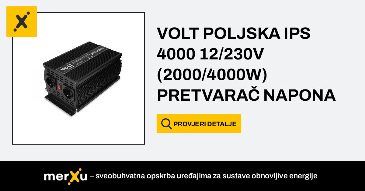 Volt POLJSKA IPS 4000 12/230V (2000/4000W) PRETVARAČ NAPONA (3IPS400012 ...