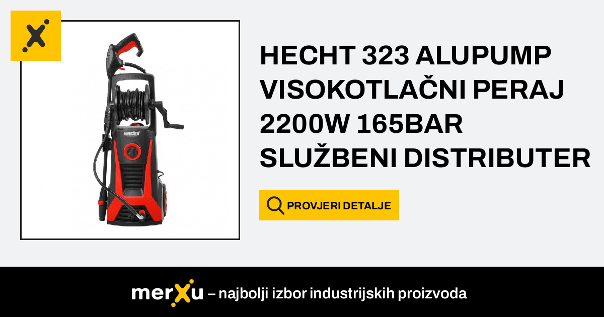 HECHT 323 ALUPUMP VISOKOTLAČNI PERAJ 2200W 165BAR SLUŽBENI DISTRIBUTER ...