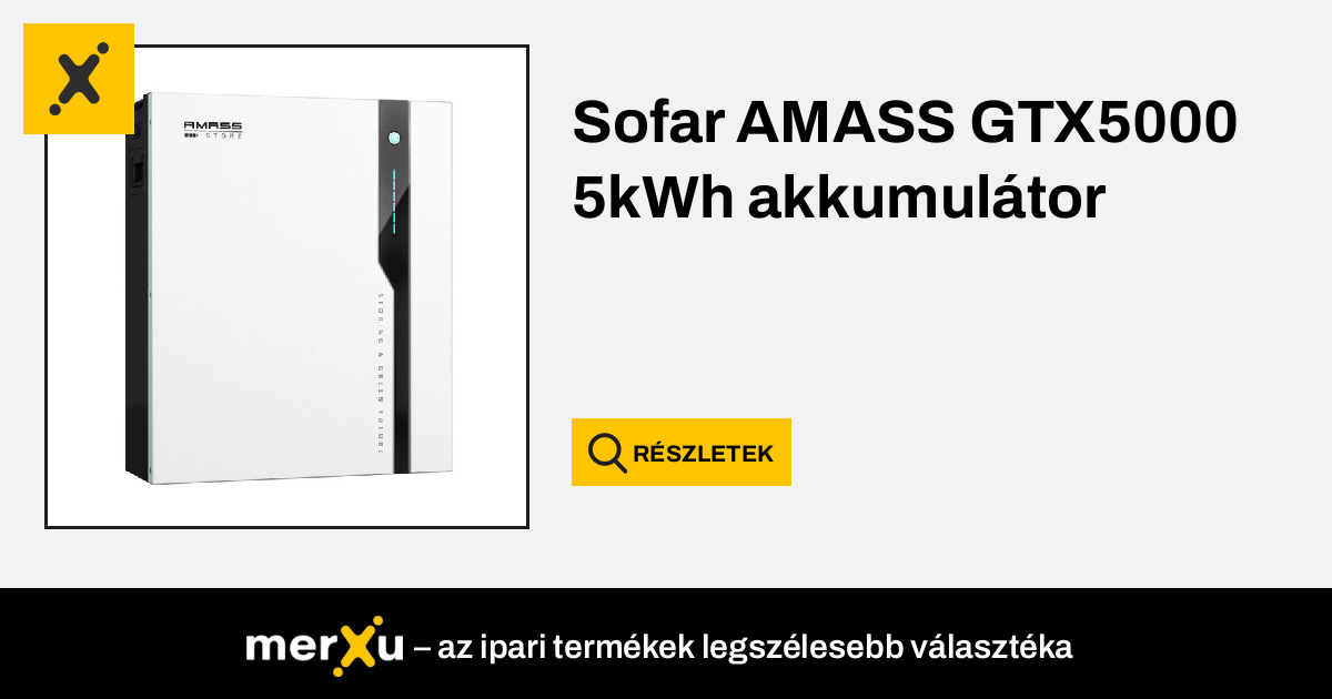 Sofar Solar Sofar AMASS Akkumulátor GTX5000 5kWh / SOFARSOLAR GTX ...