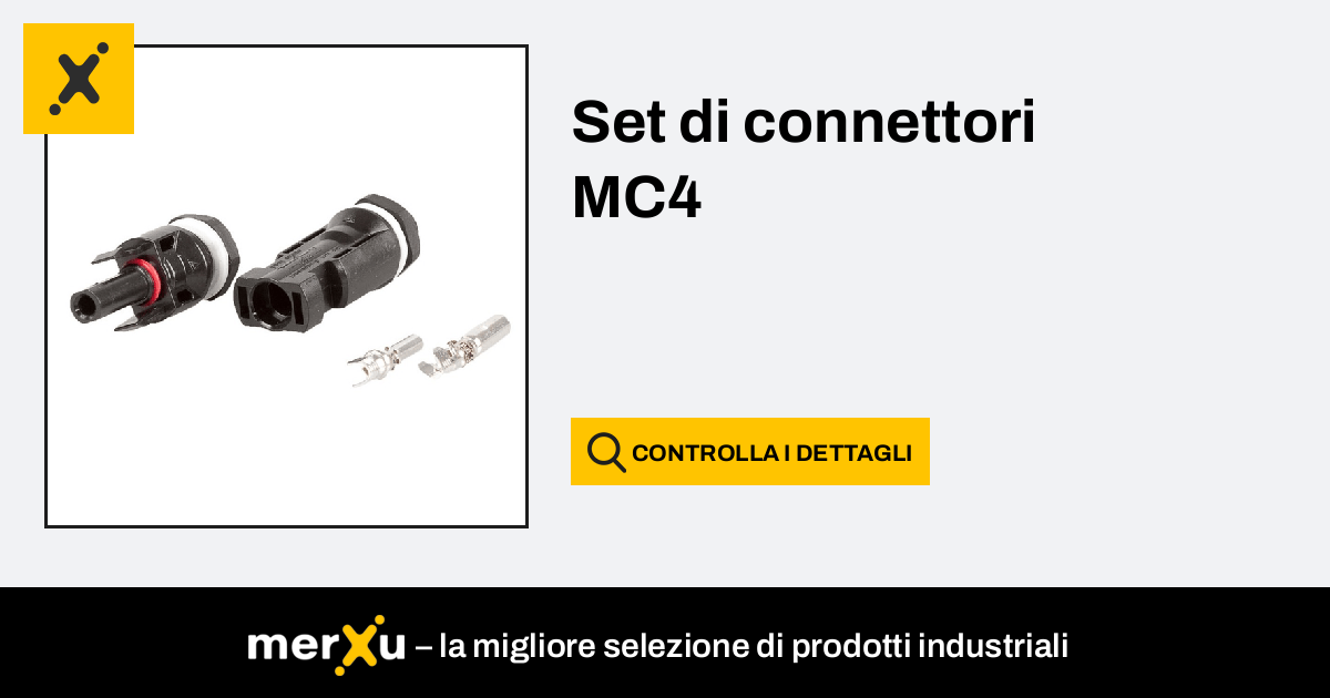 Set di connettori MC4 - merXu - Negozia i prezzi! Acquisti all'ingrosso!