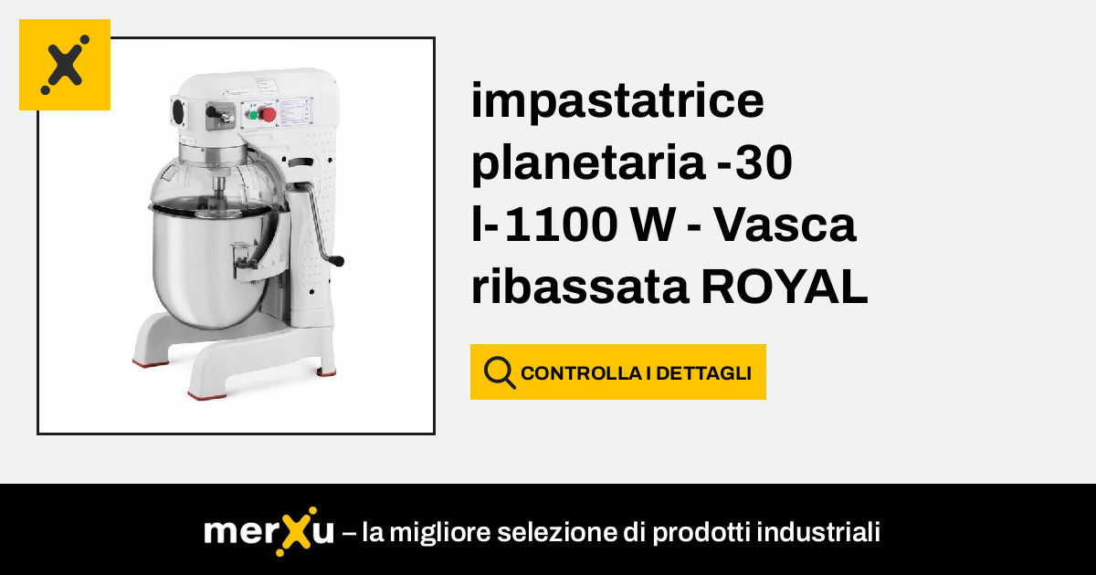 Impastatrice planetaria - 10 L - Royal Catering