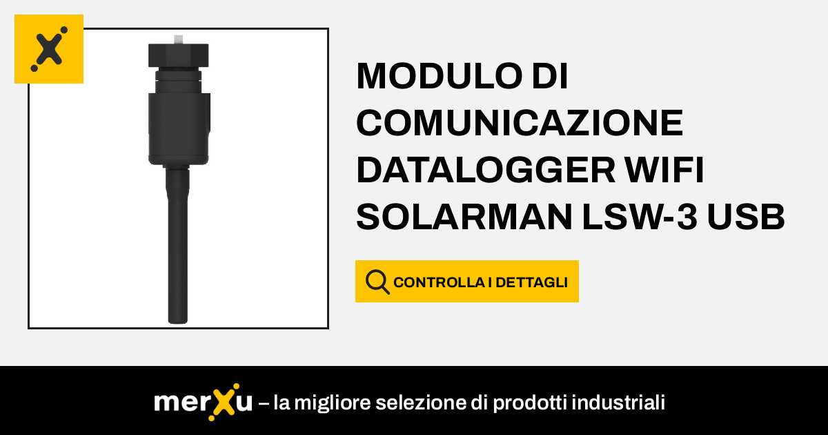 MODULO DI COMUNICAZIONE DATALOGGER WIFI SOLARMAN LSW-3 USB - MerXu ...