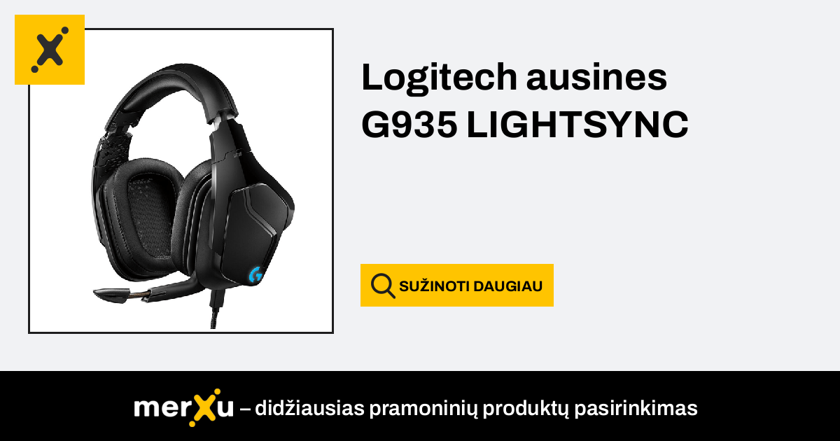 Logitech ausines G935 LIGHTSYNC S7115894 merXu D l kain