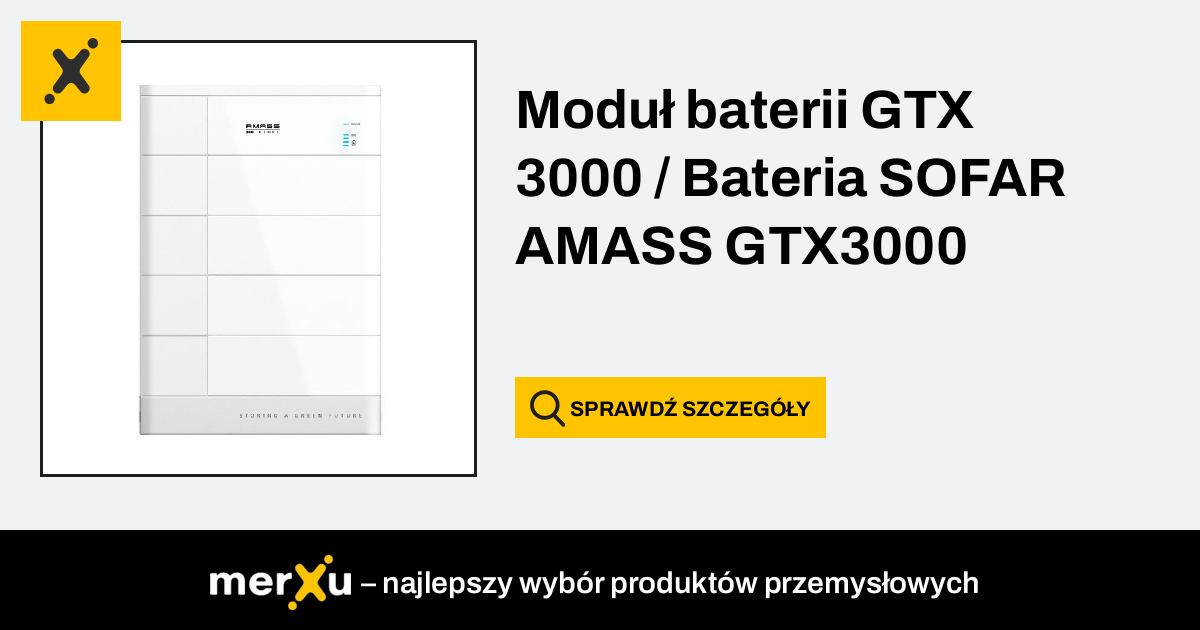 Sofar Solar Moduł Baterii GTX 3000 / Bateria SOFAR AMASS GTX3000 ...