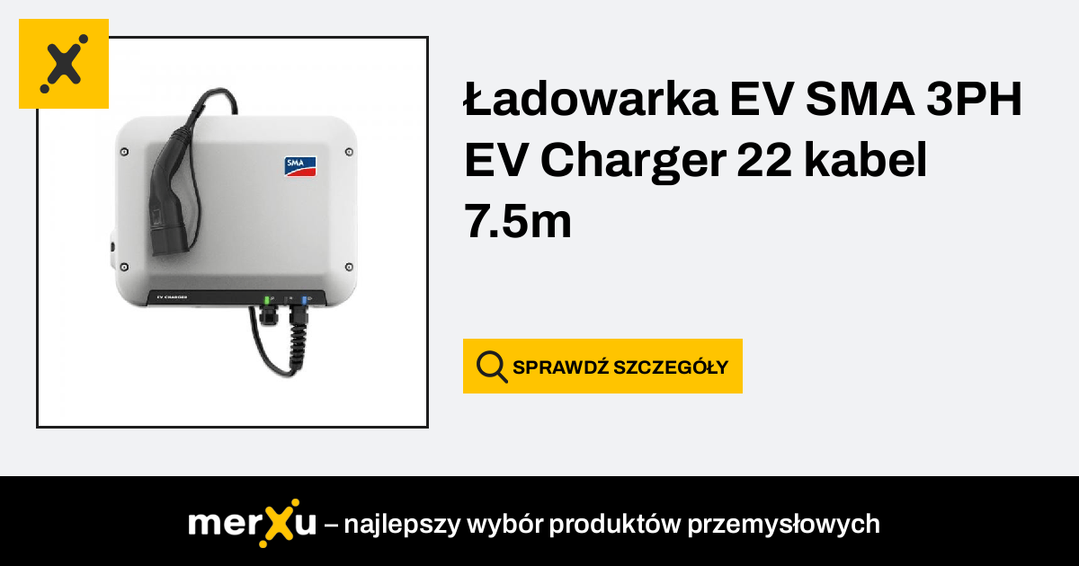 SMA EV Charger, 3ph, 22kW, EVC22-3AC-10