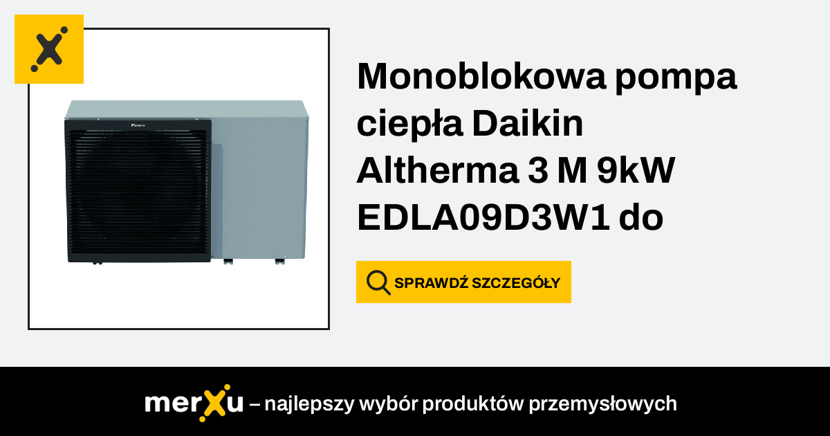 Monoblokowa Pompa Ciepła Daikin Altherma 3 M 9kW EDLA09D3W1 Do ...