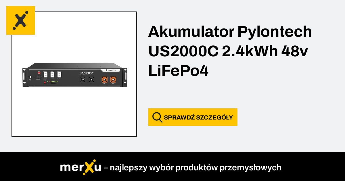 Akumulator Firmy Pylontech Us2000c 24kwh 48v Lifepo4 Merxu 0430