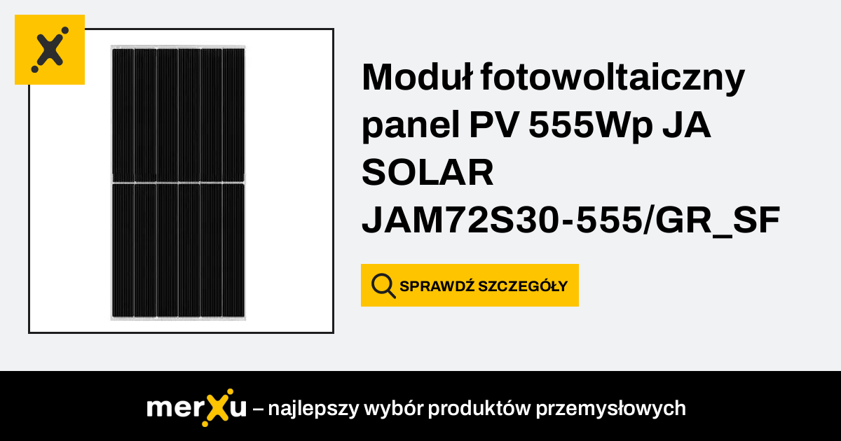 Modu Fotowoltaiczny Panel Pv Wp Ja Solar Jam S Gr Sf Srebrna Rama Merxu