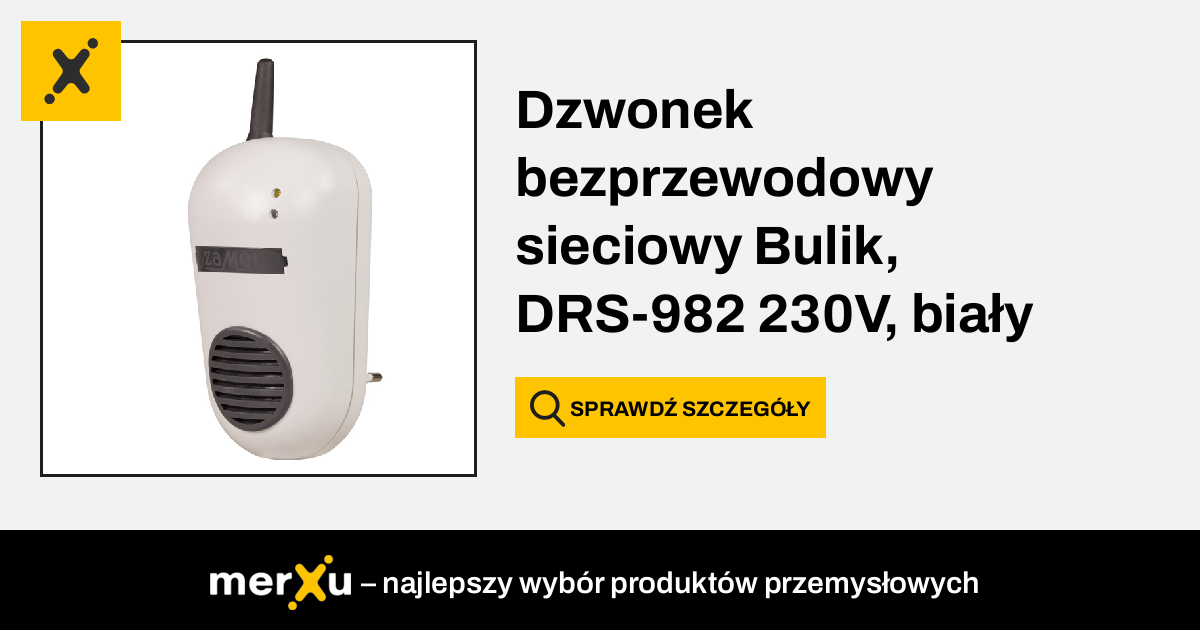 Zamel Dzwonek Bezprzewodowy Sieciowy Bulik Drs V Bia Y Merxu