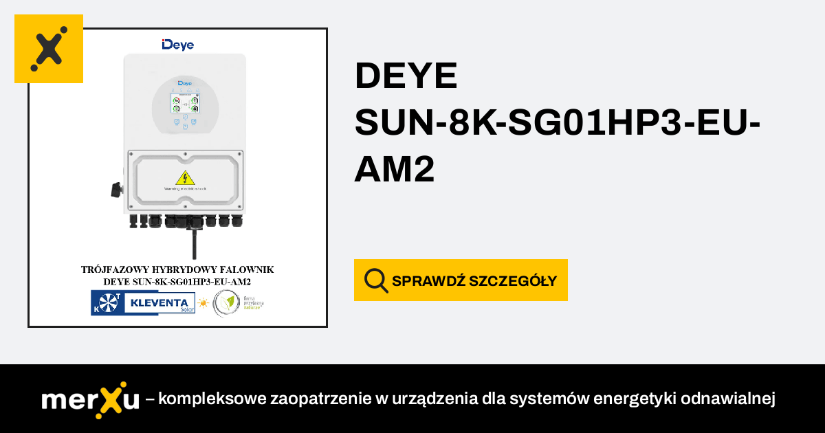 Deye 8hv Sun 8k Sg01hp3 Eu Am2 Falownik Hybrydowy 8kw Hv 3 Fazowy Sun 8k Sg01hp3 Eu Am2 5972