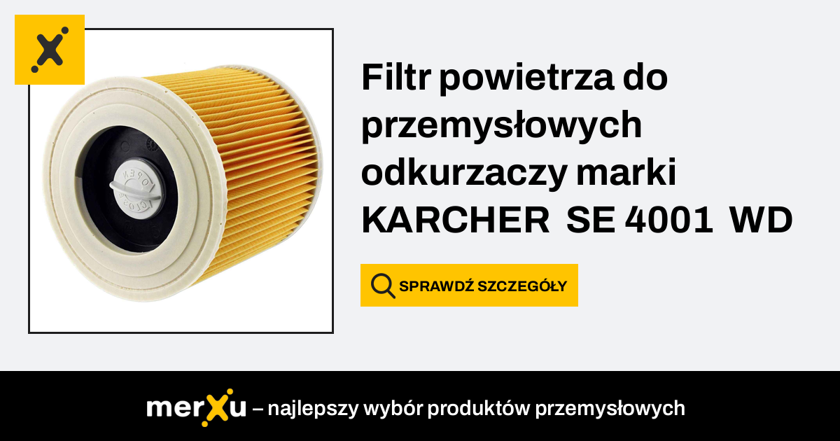 Filtr do przemysłowych odkurzaczy Karcher 1000  A 2901