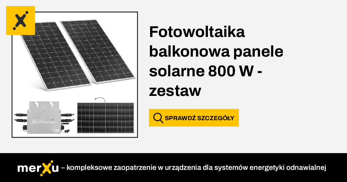 Msw Fotowoltaika Balkonowa Panele Solarne W Zestaw