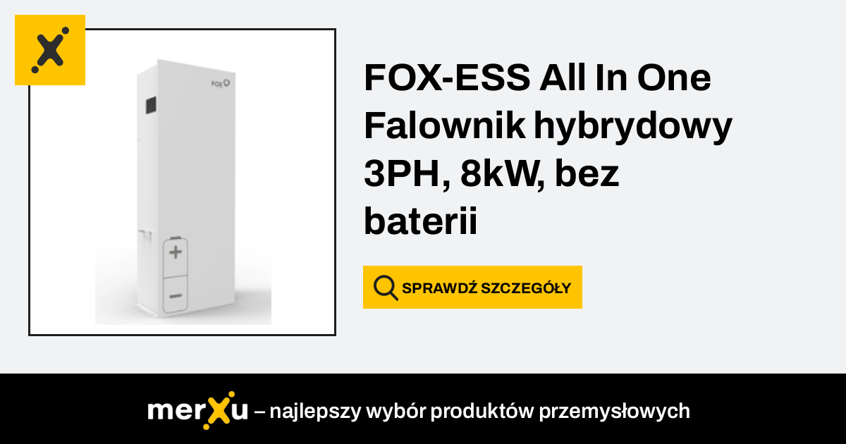 Fox Ess All In One Falownik Hybrydowy Ph Kw Bez Baterii Merxu