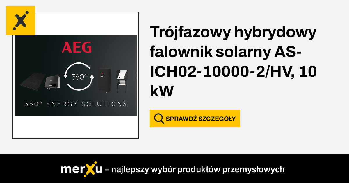 Tr Jfazowy Hybrydowy Falownik Solarny As Ich Hv Kw