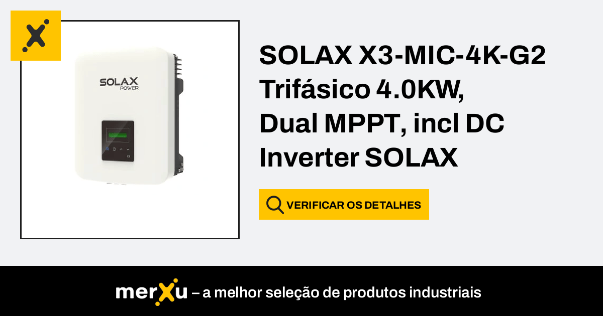 Solax Power Solax X Mic K G Trif Sico Kw Dual Mppt Incl Dc Inverter Solax Inverter Merxu