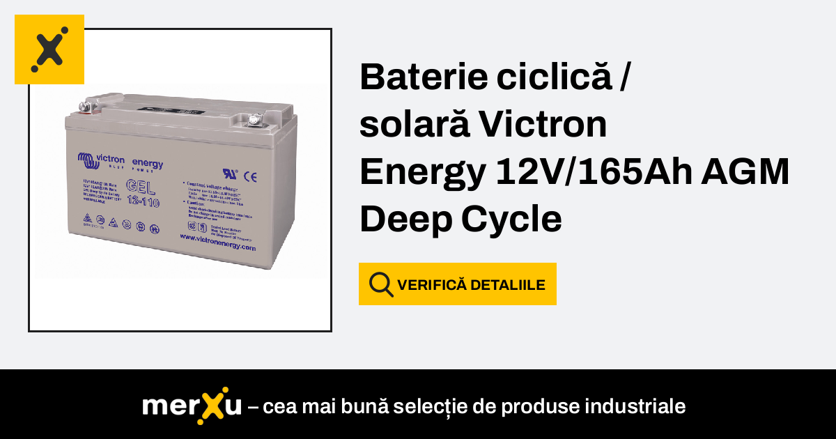 Victron Energy Baterie Ciclică / Solară 12V/165Ah AGM Deep Cycle ...