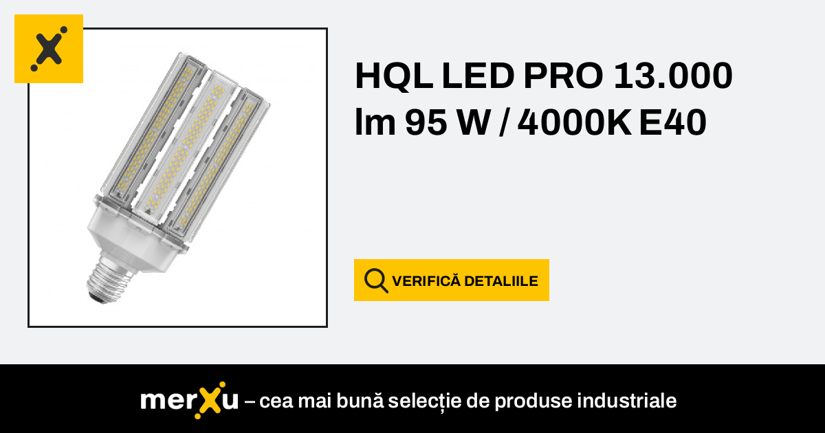 Hql e40 lampada LED 100w 13000lm 4000k 50000h — Alealuz