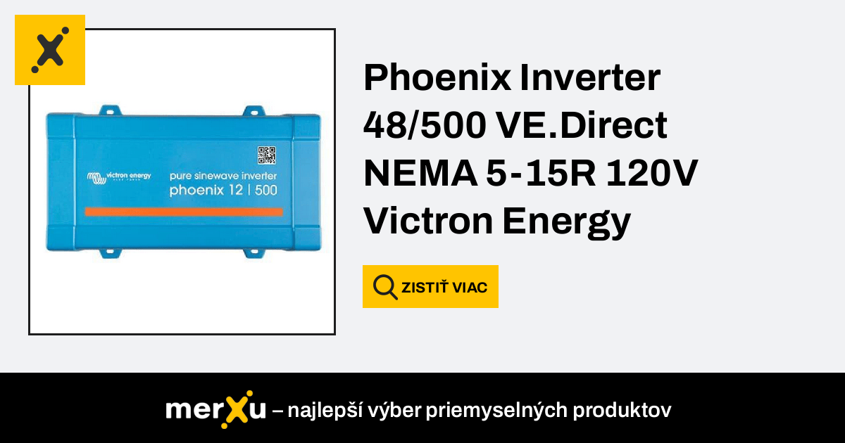 Victron Energy Phoenix Inverter 48/500 VE.Direct NEMA 5-15R 120V  (PIN485010500) - merXu