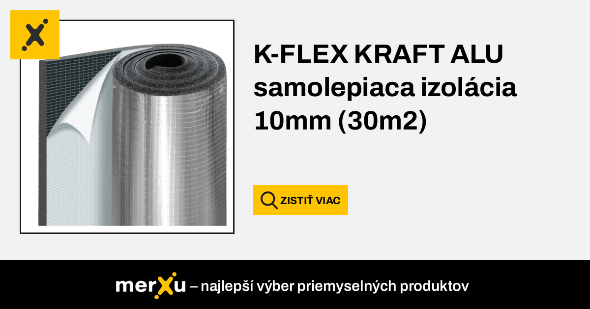 L'isolante K-flex K-FLEX KRAFT ALU samolepiaca izolácia 10mm (30m2