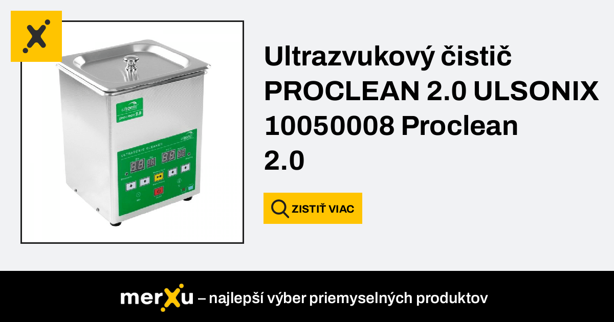 Ulsonix PROCLEAN 2.0M ECO Nettoyeur Ultrason Professionnel Bac