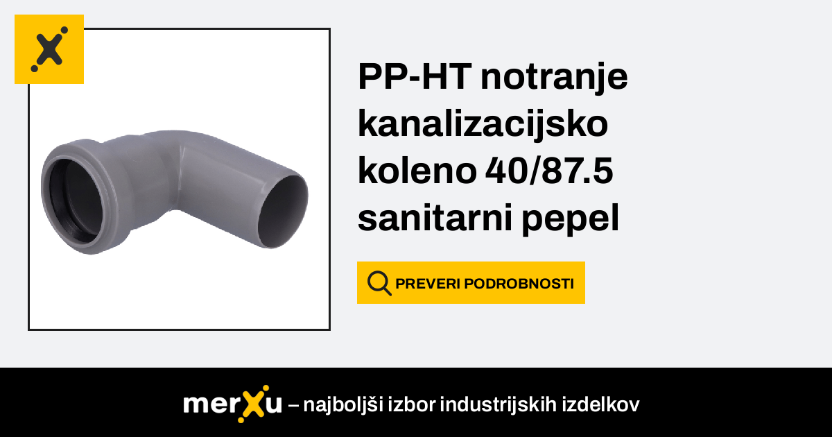 Kaczmarek Pp Ht Notranje Kanalizacijsko Koleno Sanitarni Pepel